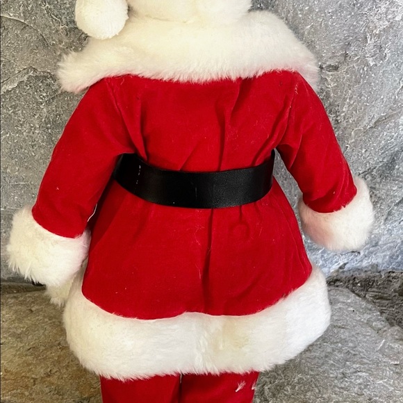 Vintage 16” Soft Body Porcelain Santa Doll Figure - Picture 4 of 11